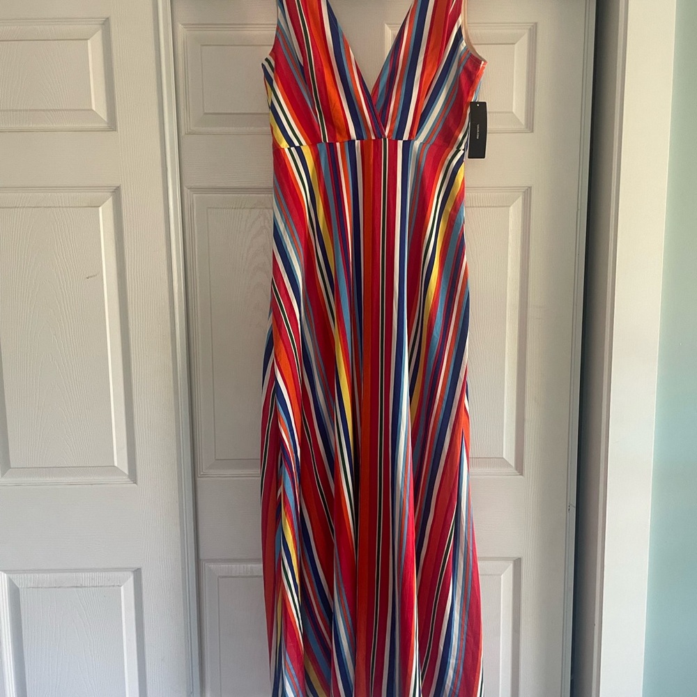 Lulu's Elegant Striped Maxi Dress